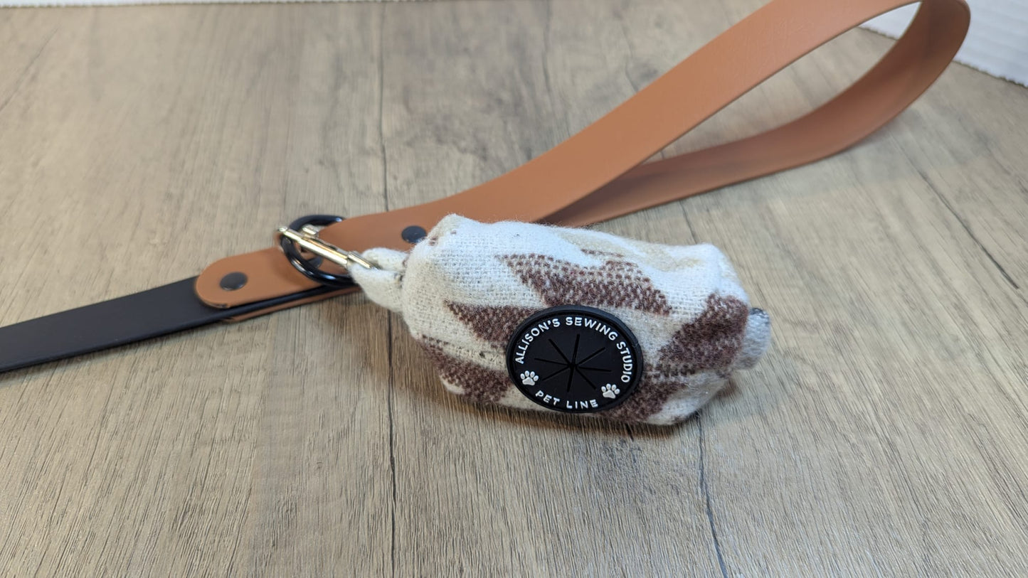 Tan, Brown & Black Aztec Poop Bag Holder