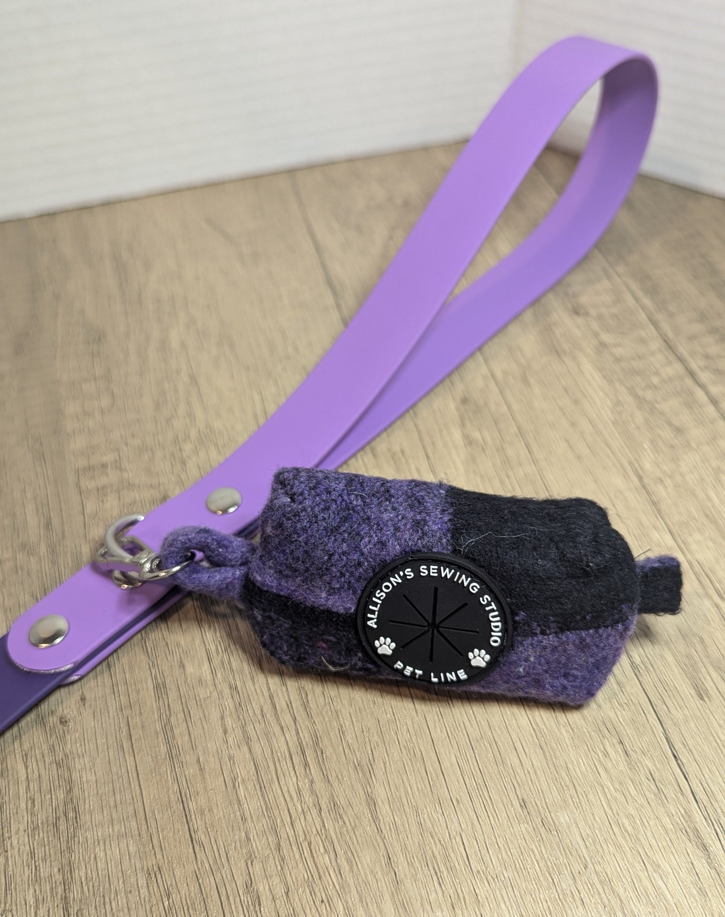 Purple wool Buffalo Plaid