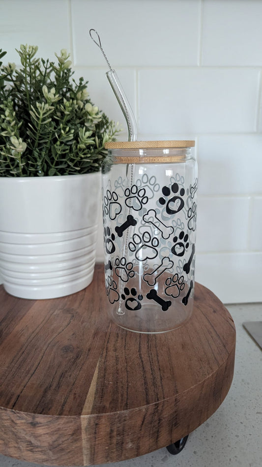 Black Paw and Bone Glass