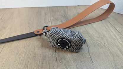 Brown wool Herringbone