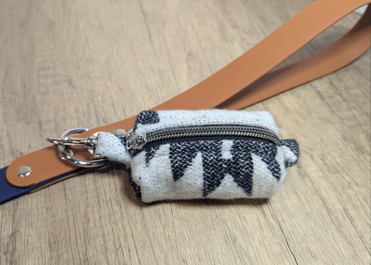 White and Black Wool Aztec