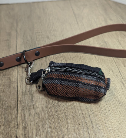 Black and Orange Wool Plaid