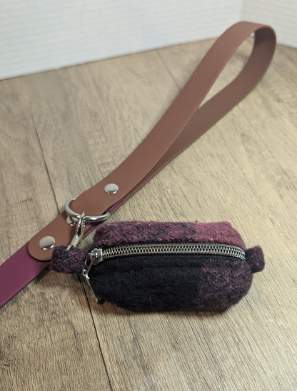 Maroon wool Buffalo Plaid