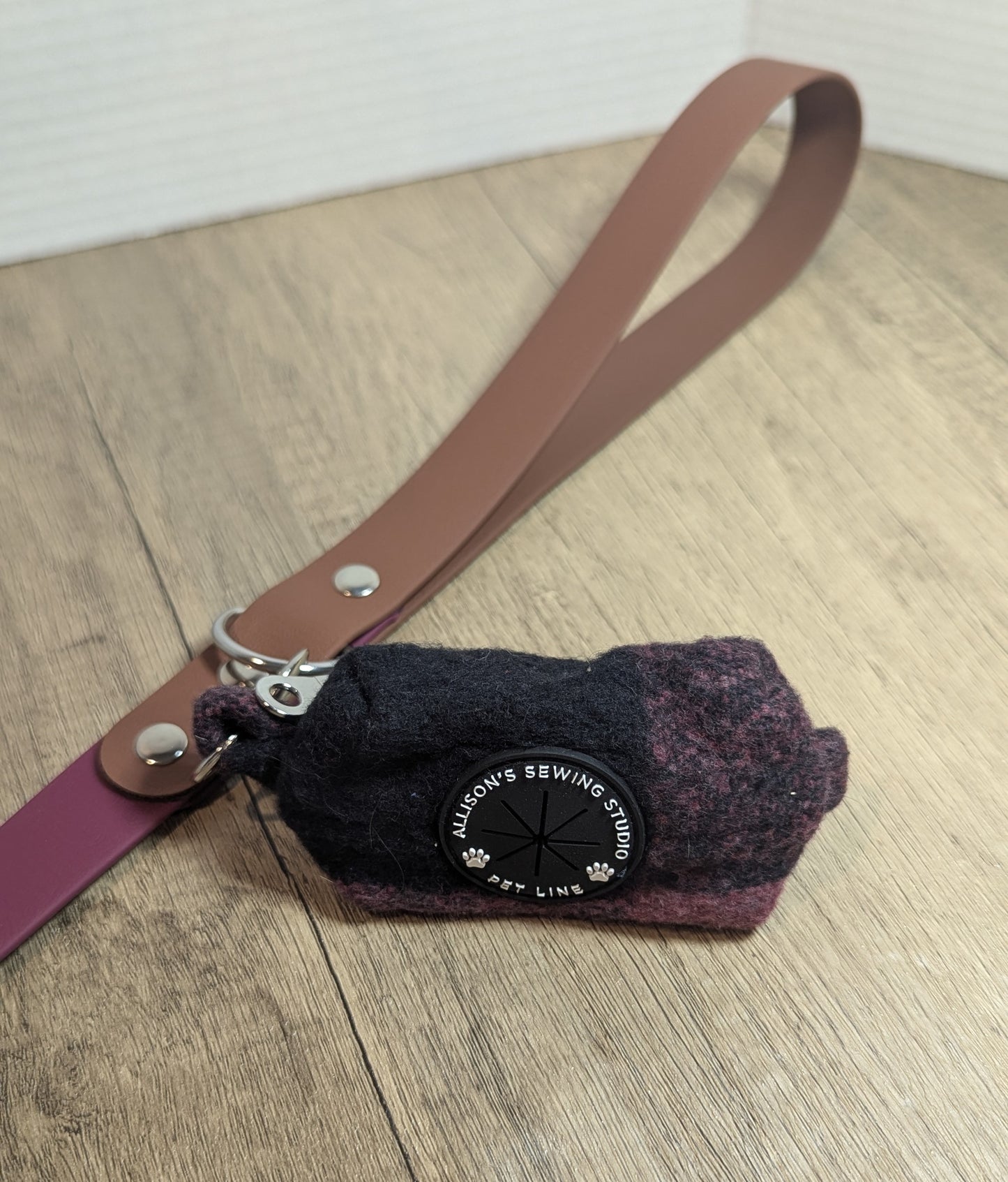 Maroon wool Buffalo Plaid