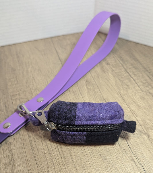 Purple wool Buffalo Plaid