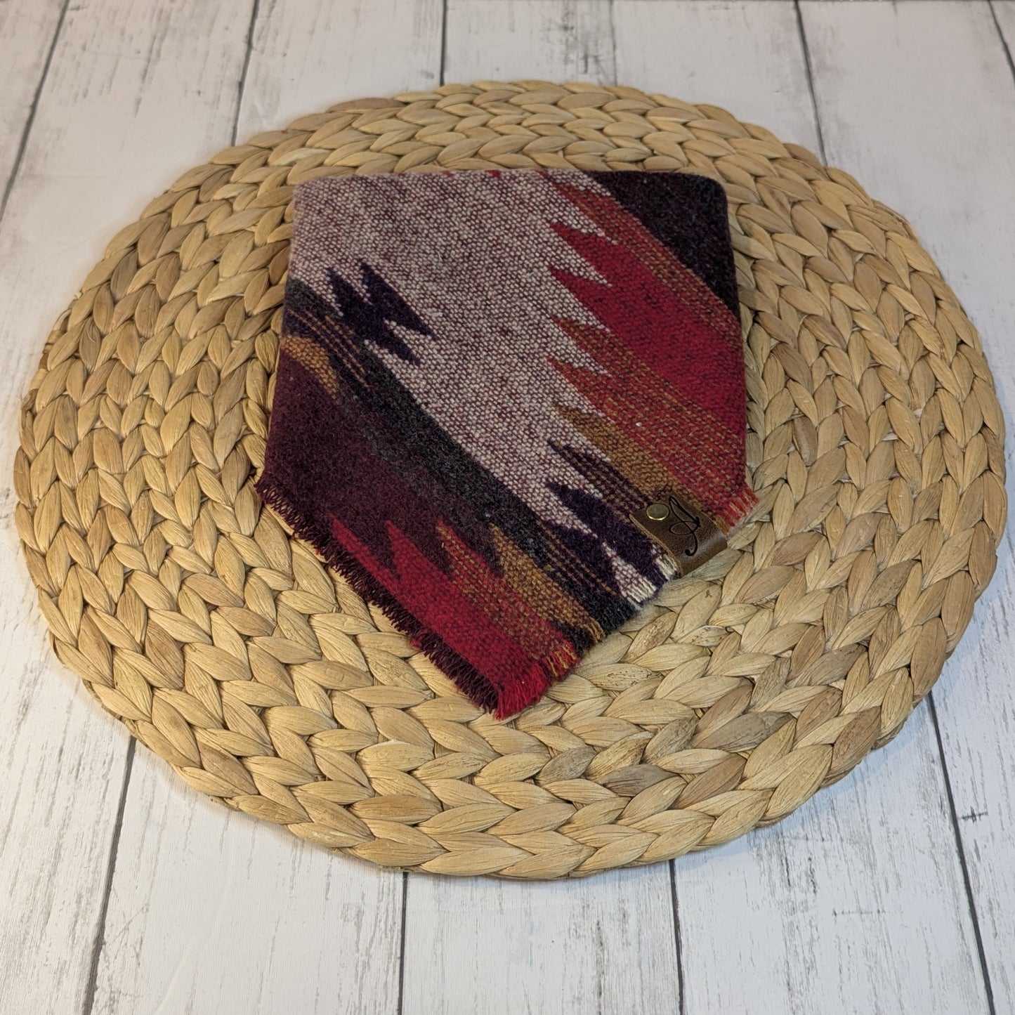 Purple and Maroon Aztec