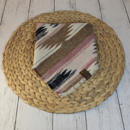 Pink, brown & Black Aztec