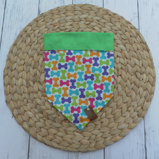 Colourful Dog Bones Cotton Bandana